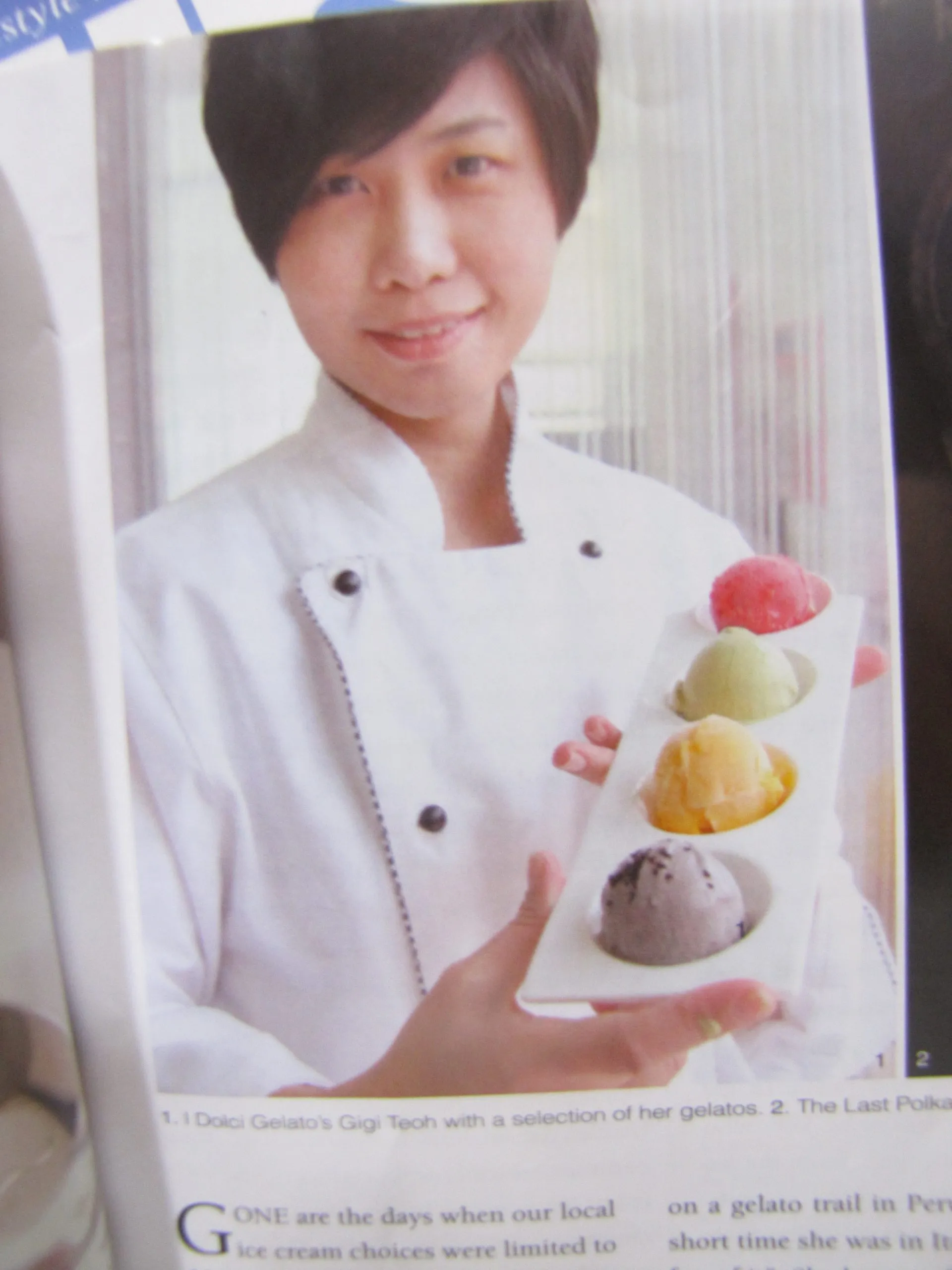 Idolci Gelato — printed press article 3