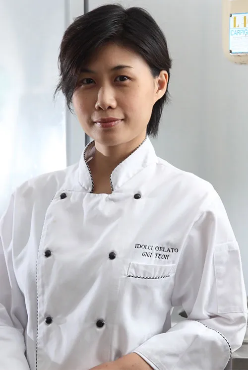 Our chef in her whites